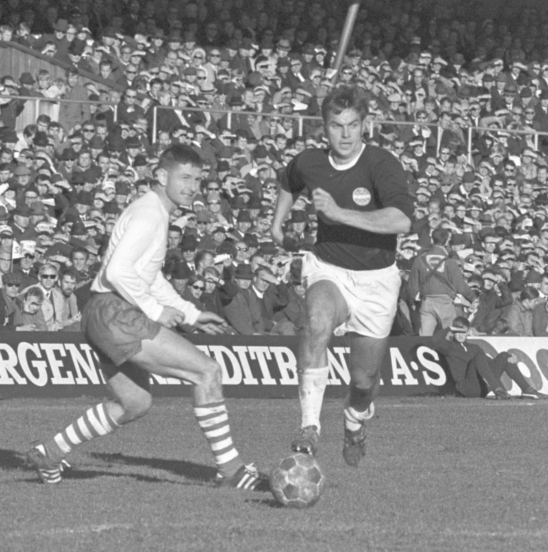 Thorodd Presberg i aksjon mot Fredrikstad i cupfinalen på Ullevaal.